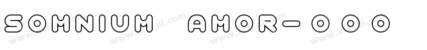 Somnium Amor字体转换